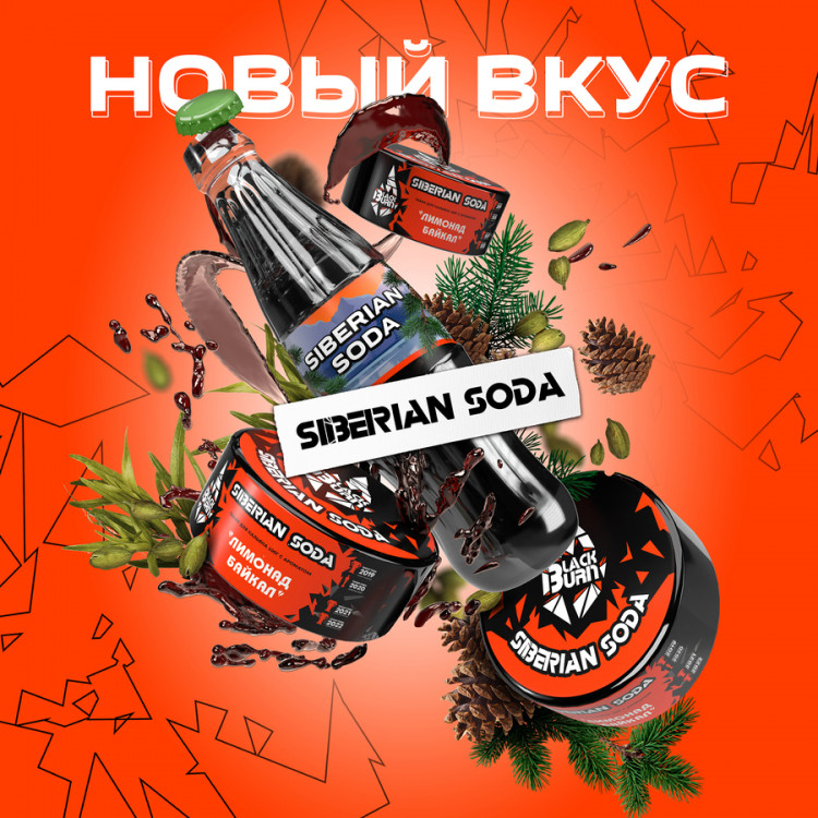 Табак Black Burn - Siberian Soda (Лимонад байкал) 100 гр